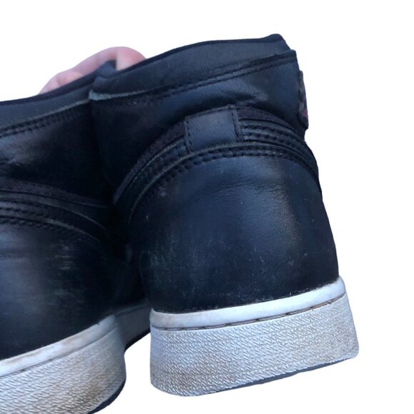 Air Jordan 1 Retro High Black Satin Gym Red Black Size 7.5 - Picture 12 of 15